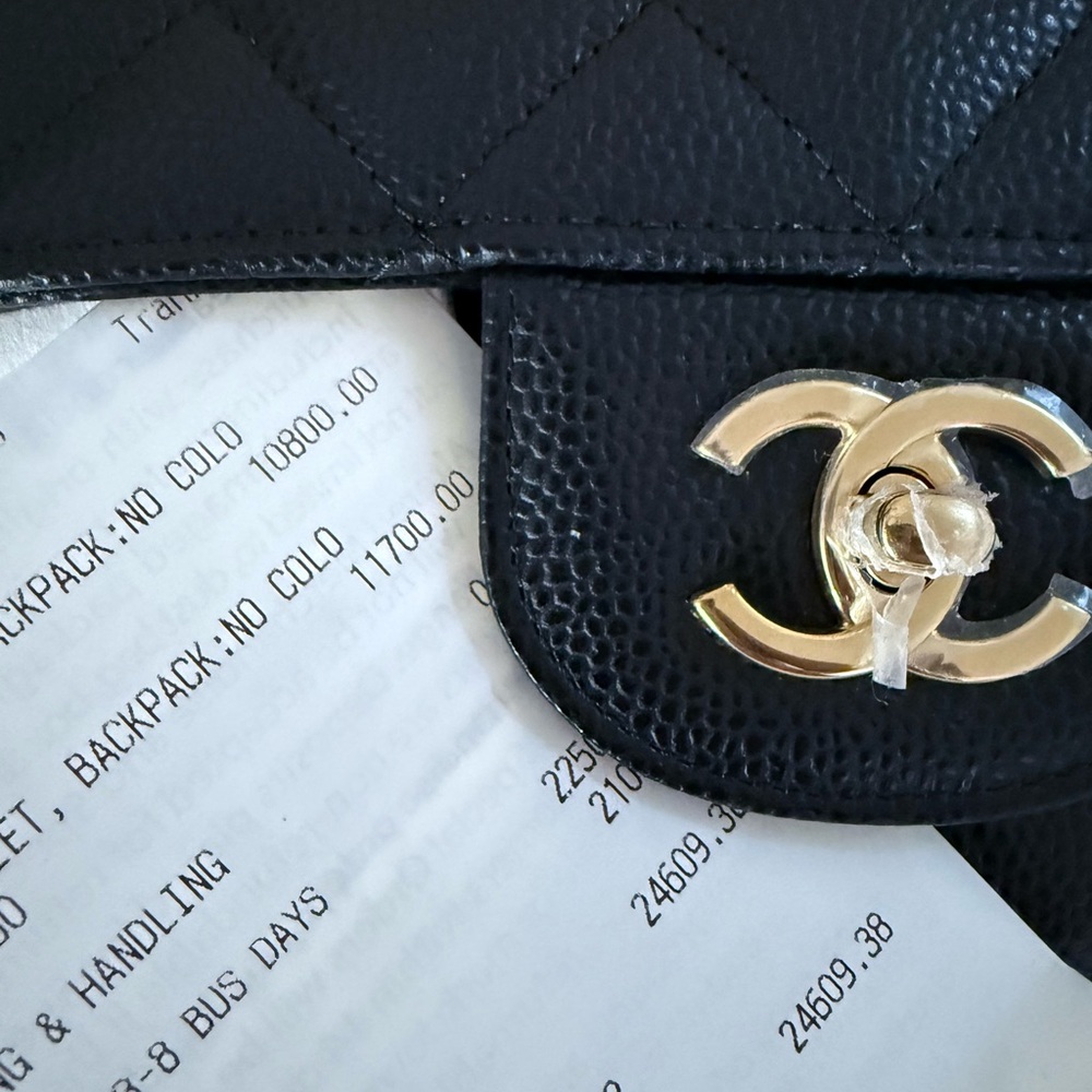 Chanel LARGE CLASSIC HANDBAG
Grained Calfskin & Gold-Tone Metal retail $11,700 - Picture 13 of 15